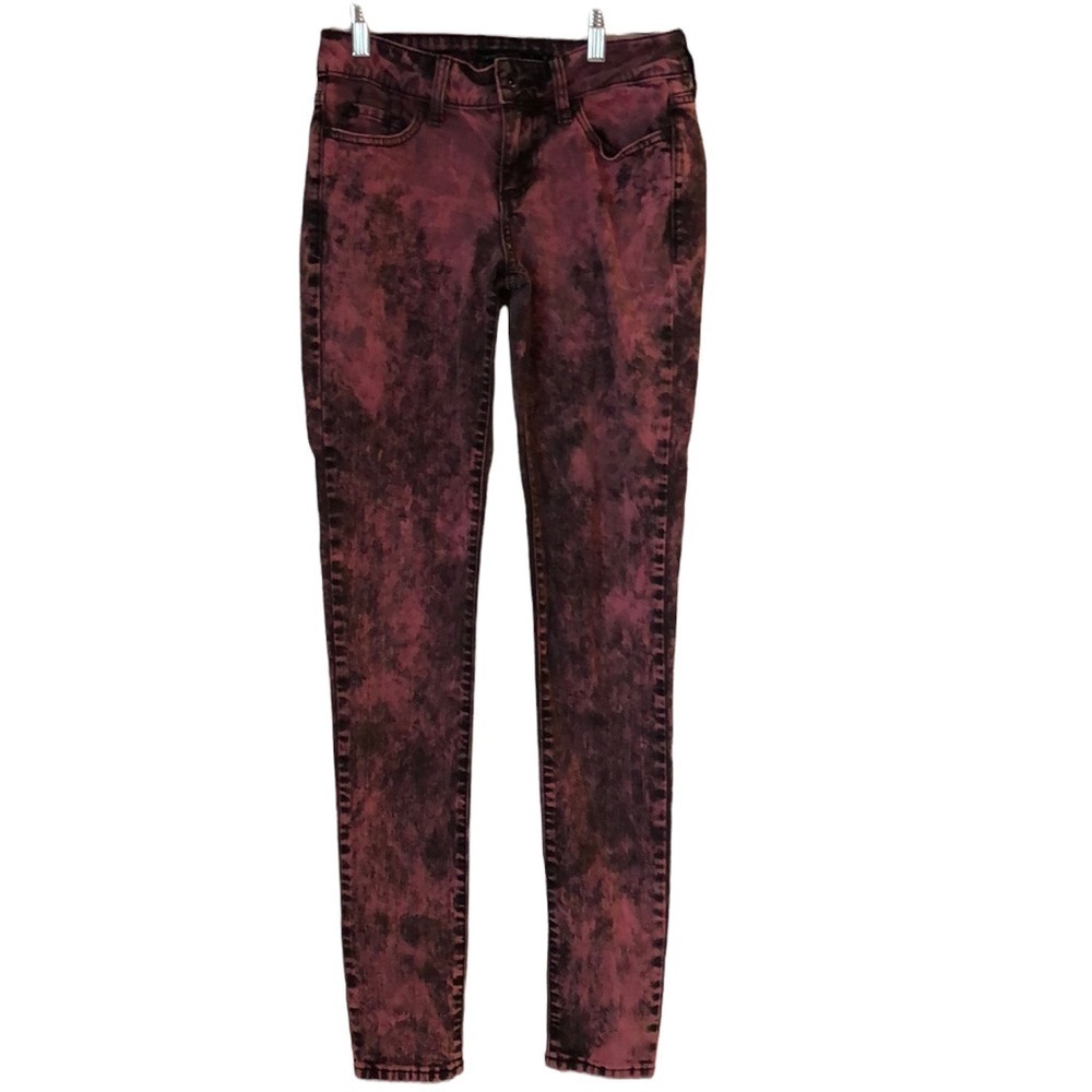 Lovesick Jeans Denim Size 3 Pink/Black Skinny Stretch